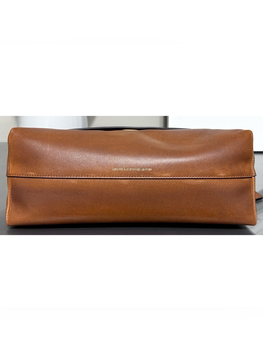 COACH Chelsea Shoulder Bag 30 In Loved Leather, BRASS/BROWN - Picture 8 of 9